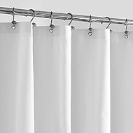 Extra Long Fabric Shower Curtain Liner Waterproof - 72" x 84", Soft & Lightweight XL Shower Curtain 