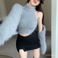 Taiwan Heping Imitation Mink Fleece Sweater Suit Women Autumn Winter High-End Feeling Chic Pure Desi