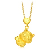 CHOW TAI FOOK 999 Pure Gold Pendant -  Zodiac Tiger [Caring Heart] R28824