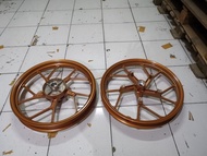 New!! Velg Satria Fu 150 Gold Limited Ori Depan Belakang Enkei Ori