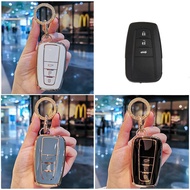 New Soft TPU Car Key Case Full Cover Shell For Toyota Prius Camry Corolla CHR C-HR RAV4 Land Cruiser Prado Keychain Accessories