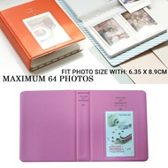 🔥NEW Ready Stock🔥 Mini Photo Album up to 64 Photos Holder Fit Photo Size With 6.35 x 8.9cm PINK