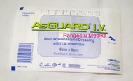 Asguard IV non woven island dressing with IV insertion 6cmx8cm per