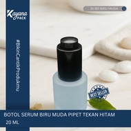 BD LOTION PIPETTE SERUM BOTTLE FROSTED YOUNGbiru 20ML BD/ 20 DOFF YOUNGbiru BLACK PRESS PIPETTEML (B