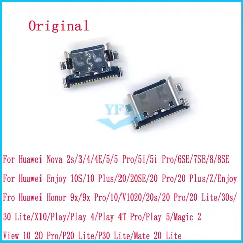 10pcs Good For Huawei View Mate Honor 10 V10 20 Pro P20 P30 Lite Nova 2s 3 4e 5 6se 7 Magic 2 Usb Ch