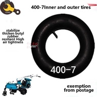 Micro Rotary Tiller 400-7 Herringbone Outer Tire Inner Tube Agricultural Vehicle Brand New Thickened