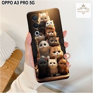 Latest Oppo A3 Pro 5G Case - Rajacase - Oppo A3 pro 5G casing - Softcase Cats Motif - Cellphone prot