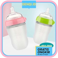 Denqi - PIKO BELLO Silicone Baby Milk Bottle Children's Milk Bottle with Original Straw - PB40