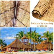 2pcs Mexican Style Artificial Palm Thatch Roof Rolls for Outdoor Hawaiian Party Decor for Tiki Bars