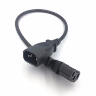 IEC Male C14 to IEC Female C13 Power Extension Adapter Cable 0.3M 1FT/0.5M 1.6FT/1M 3.3FT/2M 6.5FT/3