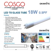 COSGO LED TUBE 18W 0.9PF SIRIM 4FEET DAYLIGHT 6500K / LAMPU PANJANG BOX X 30LTH