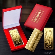 Souvenir Gift Collection Zinc Gram Electroplating Gold Nugget Crafts 100 Silver Bar Investment Gold 