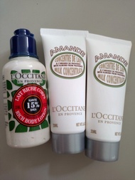 [🌟🌟] #loccitane #Powdered Shea #Rich Body Lotion #Amande Milk Concentrate
