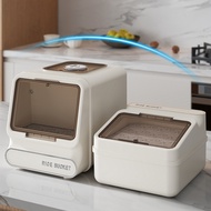 【Ready Stock】Household 5KG/10KG Rice Dispenser Flour Container Rice Bucket Grain Storage Rice Cooker