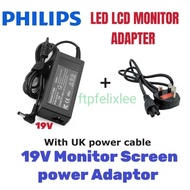 Philips 19V LCD LED Monitor Power Adapter with power cord