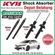 TOYOTA ALTIS ZRE 17# 2013-2016 KYB / KAYABA ORIGINAL SHOCK ABSORBER SET