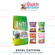 Excel Cat Dry Food 20Kg - Makanan Kering Kucing (1 Karung) Gratis