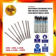 5 - 18mm (110 - 260MM) GENTOOLS Extreme PLUS SDS Shank Concrete Masonry Drill Bits / Mata Tebuk Konk