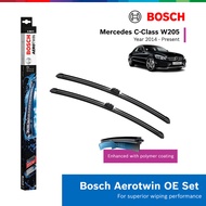 Bosch Aerotwin OE Car Wiper Set for Mercedes Benz C Class W205 (A844S) + Free Windshield Microfiber 