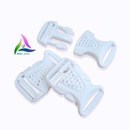 2.5 CM BAG LOCK WHITE PP PLASTIC WASP BAG SLOT/ Bag Buckle