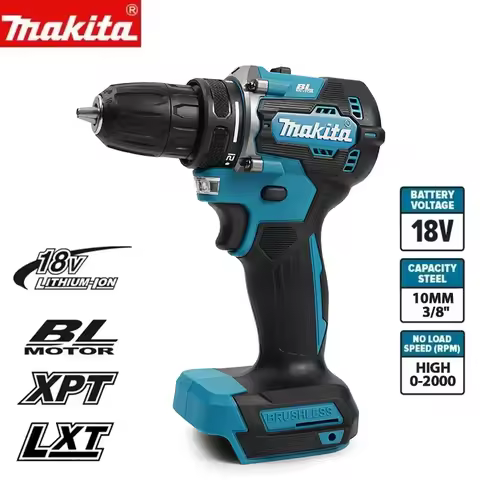 Makita DDF487 18V brushless electric drill, suitable for five-rope impact drill of decoration team, 