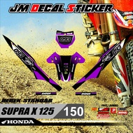 NEWEST DECAL STICKER RBT SUPRA X 125 VOL 150