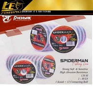 PIONEER HIJAU PIONER SPIDERMAN 120M COLOR BROWN GREEN CLEAR AND BURGUNDY 1LB 2LB 3LB 4LB 5LB 6LB 8LB