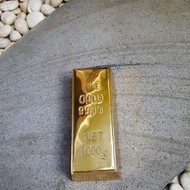 Promo Termurah Fine Gold 999.9 / Miniatur Emas Batangan Kuningan