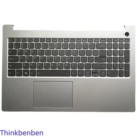 US English Silver Keyboard Upper Case Palmrest Shell Cover For Lenovo S15 G2 ITL ACL 5CB1D05154
