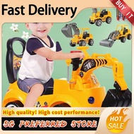 Baby Swing Car Excavator Can Sit and Ride Baby Large Toy Music Engineering Vehicle Excavator ride on