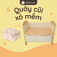 Petit Town muslin quilted 4-sided crib strap