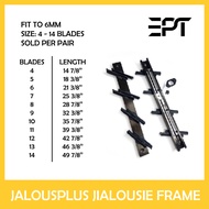 Jalouplus Jalousie Frame 4 Blades - 14 Blades | Window Blinder