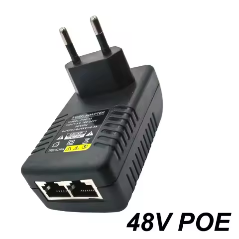 CCTV Security Surveillance POE Power Supply Adapter 48V 0.5A EU/US Plug for Injector Ethernet IP Cam