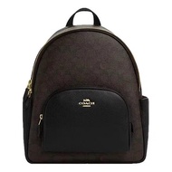 Coach Backpack Backpack Signature Beige Brown Ladies