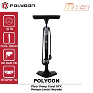 Polygon Bicycle Tire Pump Floor Pump Steel STX 160 psi