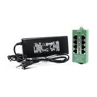 PoE Texas 4 Port PoE/PoE+ Injector with 56V 60W Power Supply - Gigabit Injector - Active Mode A Powe