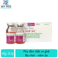 Thuốc pha tắm trị ve ghẻ bọ chét viên da cho vật nuôi Asi-Ecotraz 250 - Hộp 10 lọ