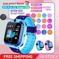 Waterproof Smart Watch for Kids LBS Tracker Clock SmartWatch SOS Call for Children Anti Lost Monitor Baby Wristwatch Q12 【AOXY】