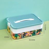 【sg ready stock】Lego building block storage box Large capacity Clear Plastic toy Storage Box portabl