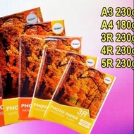 Quaff brand photo paper A4 5R 4R 3R 230gsm