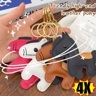 [Fast Shipping]4Pcs Leather Keychain with Anti-Rust Alloy, Portable Key Holder for Gift Giving, Cute