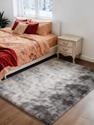 6x9 Ft Large Shag Rugs for Living Room Decor, Tie-Dyed Ultra Soft Fluffy Furry Area Rugs for Bedroom