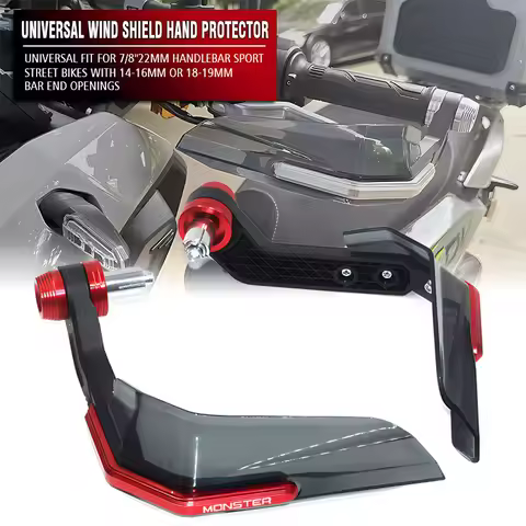 LOGO Monster Motorcycle Handguard Shield Hand Guard Protector Windshield Fit For Monster 696 796 821