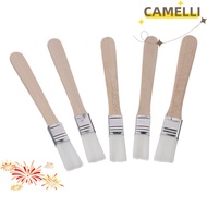 CAMELLI5Q 1/12Pcs Paint Brush, Nylon 0.5 inch Painting Tool, Furniture Bent Head Wall