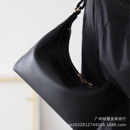 A-T🔴Fion/Fion Genuine Leather Underarm Bag 23New Niche Maillard High-Grade Cowhide Crescent Women's Shoulder Bag WWSX