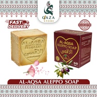 AL-AQSA ALEPPO SOAP 200g | Sabun Aleppo Asli | Natural Olive Oil Soap | Suitable for Face, Body & Ha