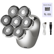 new Men Grooming Kit Electric Razor USB Rechargeable 5 in 1 7D Rotating Head Razors Dry and Wet Floa