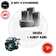 ISUZU 4JB1 4JB1T CYLINDER LINER SET TP JAPAN (4PCS)