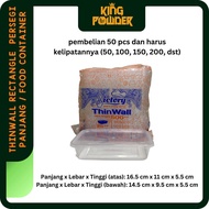 Thinwall 500 ML 650 ml/ 750 ml/ 1000 ml/ Food Container/