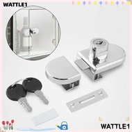 WTTLE Glass Door Lock Home Office Stainless Steel Security Hardware Lockset